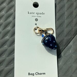 NWT Kate Spade New York X Target Mini Blue Strawberry Bag Charm